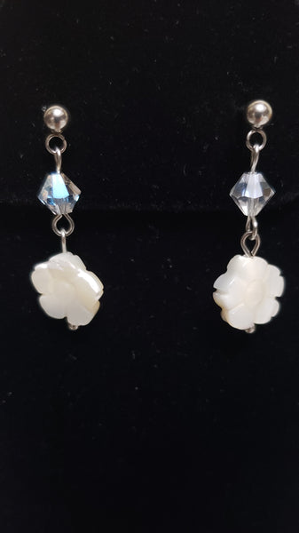 Mother of Pearl Flower Earrings