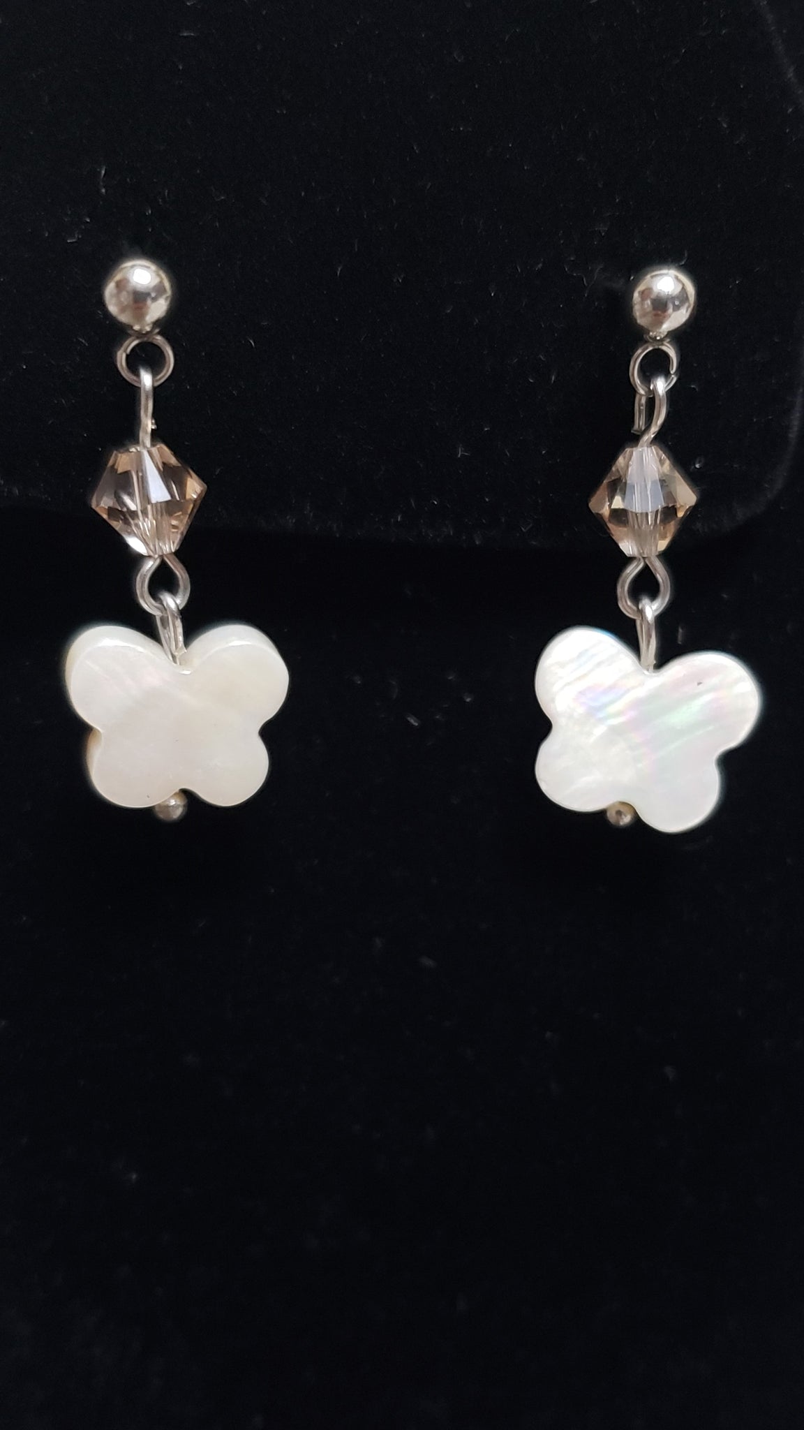 Mother of Pearl Butterfly Earrings