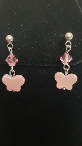 Mother of Pearl Butterfly Earrings