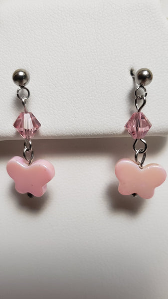 Mother of Pearl Butterfly Earrings