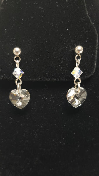 Sparkling Heart Earrings