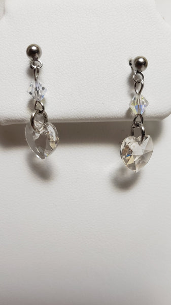 Sparkling Heart Earrings