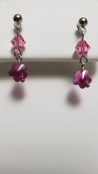 Sparkling Flower Earrings