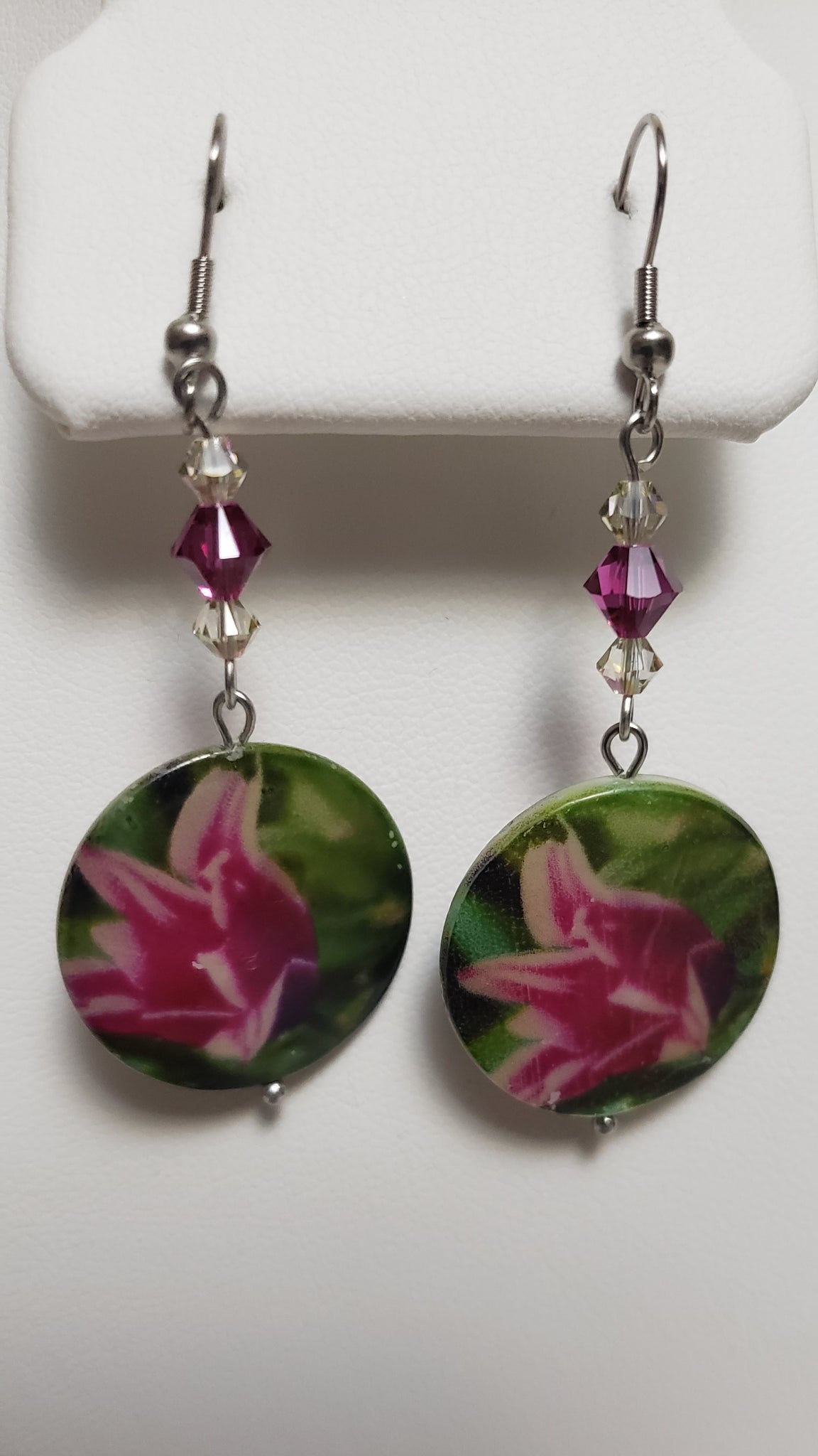 Mother of Pearl Blooming Flower Earrings