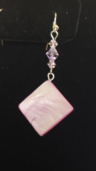 Mother of Pearl Square Earrings