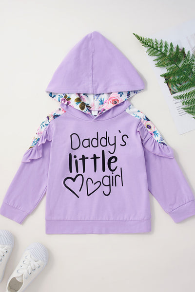 Baby Girls' Daddy's Little Girl Hoodie and Floral Pants